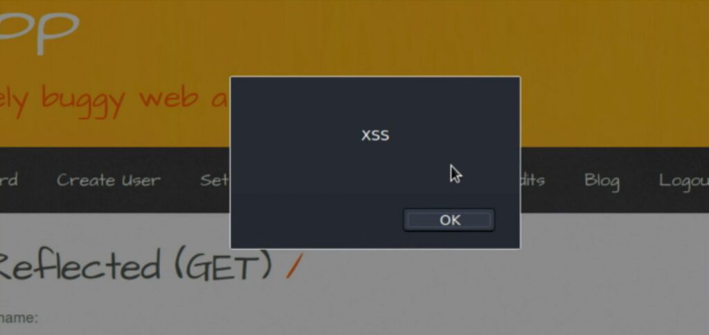 XSS Reflected Malicious code execution