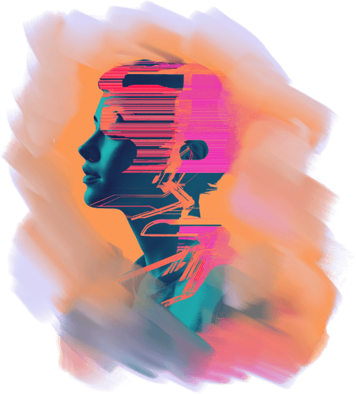 Abstract portrait of a girl